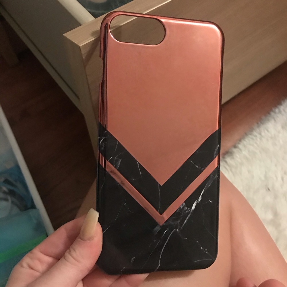 IPhone 7 Plus pink reflective phone case